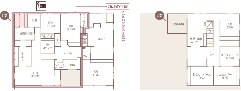 間取り図：1F・2F（PC）