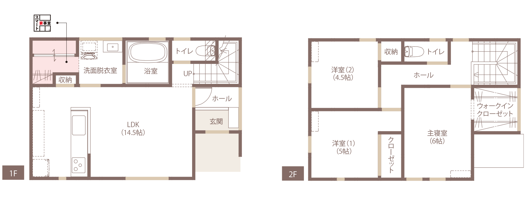 間取り図：1F・2F（PC）