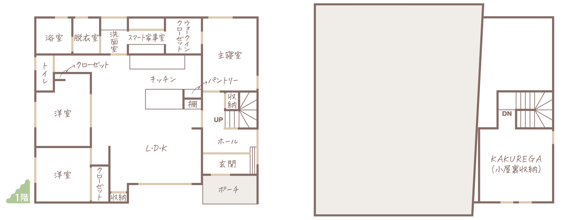 間取り図：1F・2F（PC）