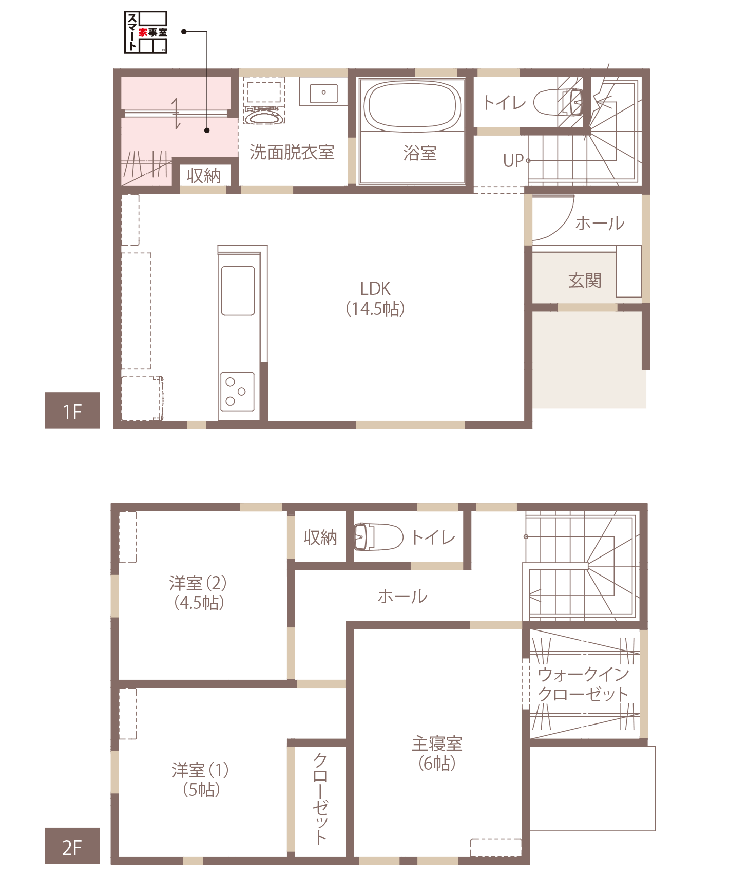 間取り図：1F・2F（SP）