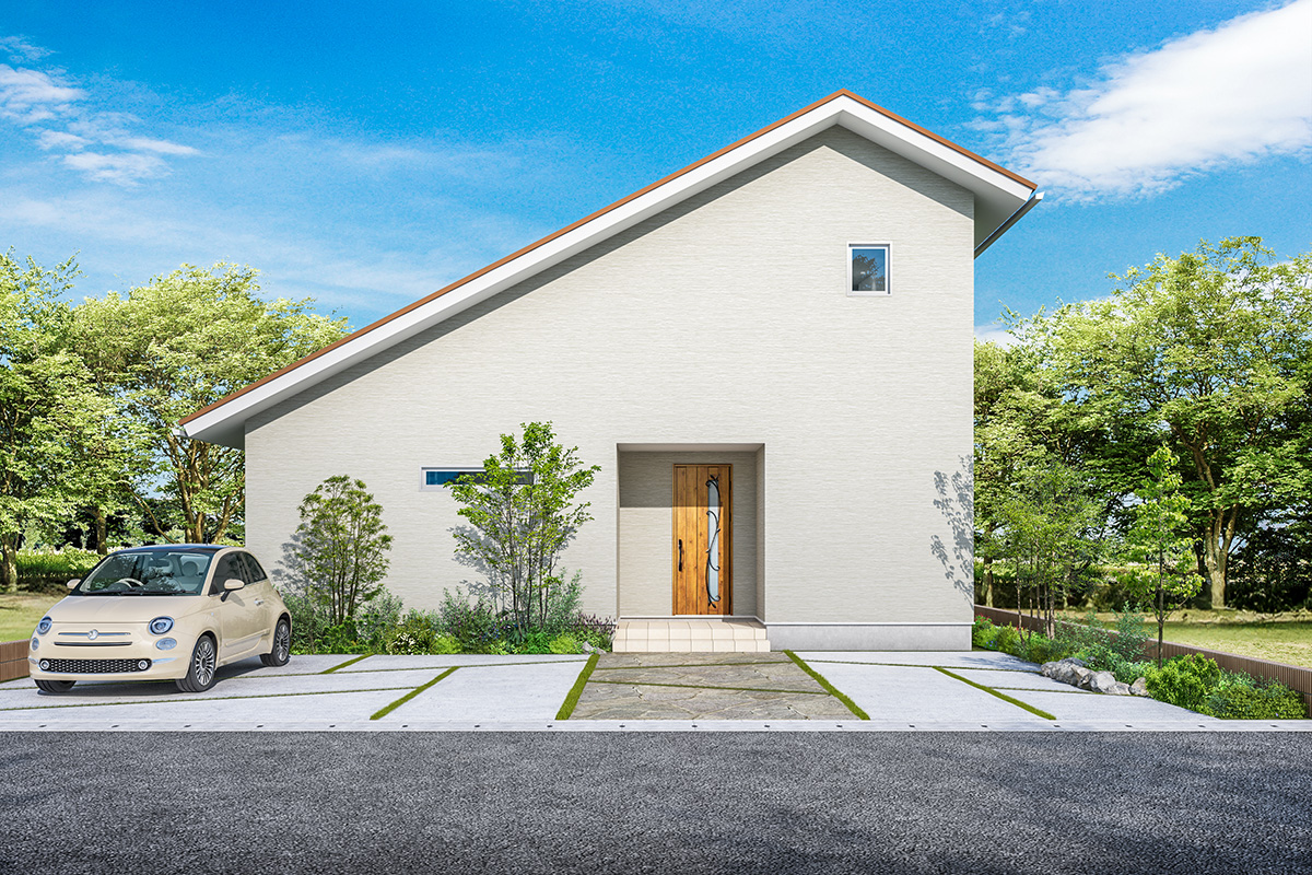 パース：東玄関EW-02