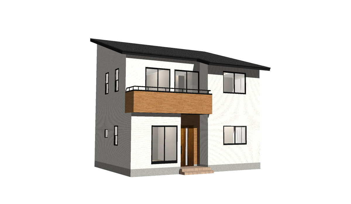 外観：30.31坪 2階建て4LDK