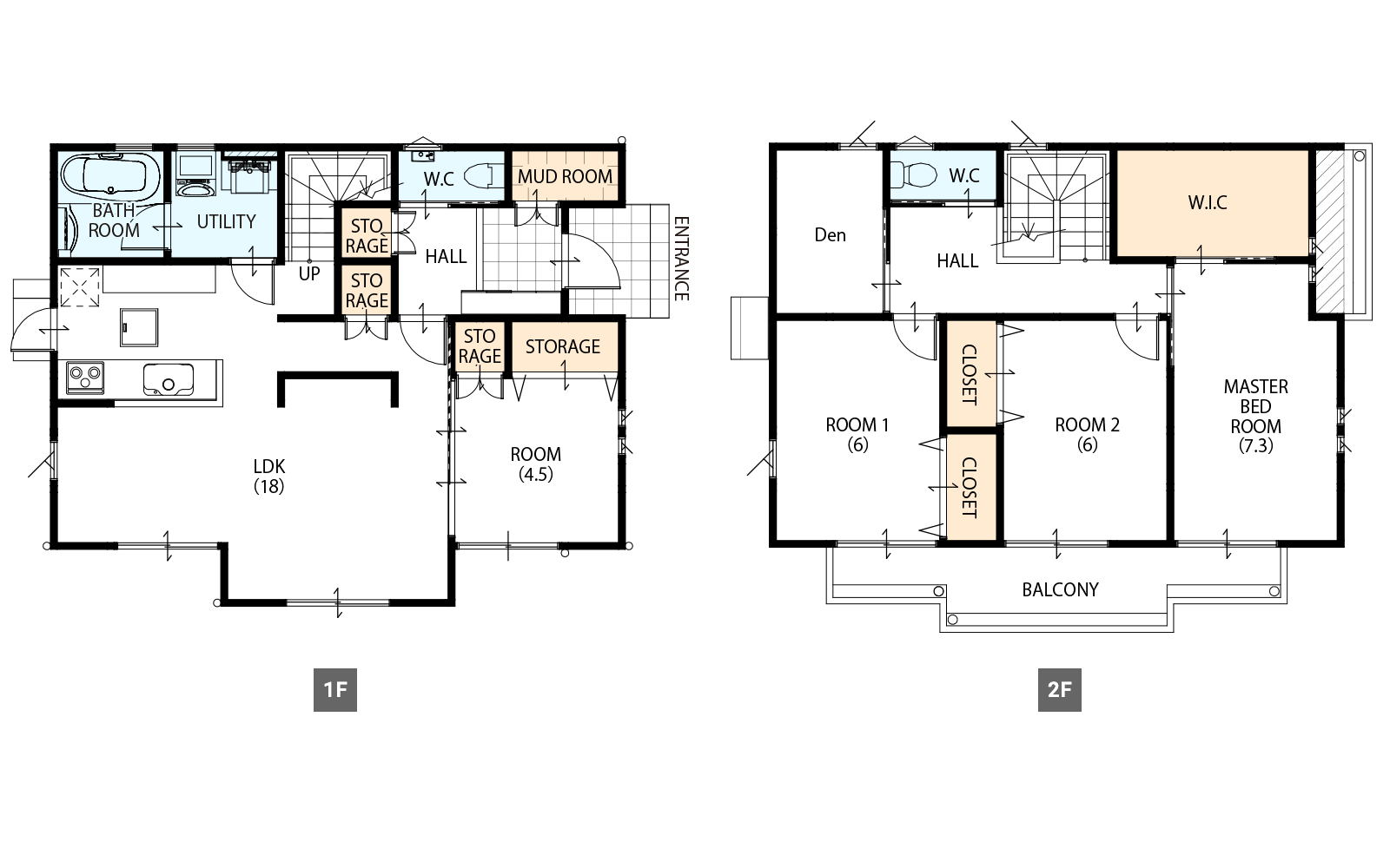 間取り図（PC）：36.07坪 2階建て4LDK
