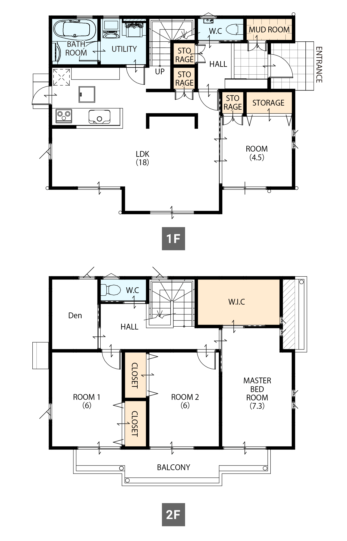 間取り図（SP）：36.07坪 2階建て4LDK