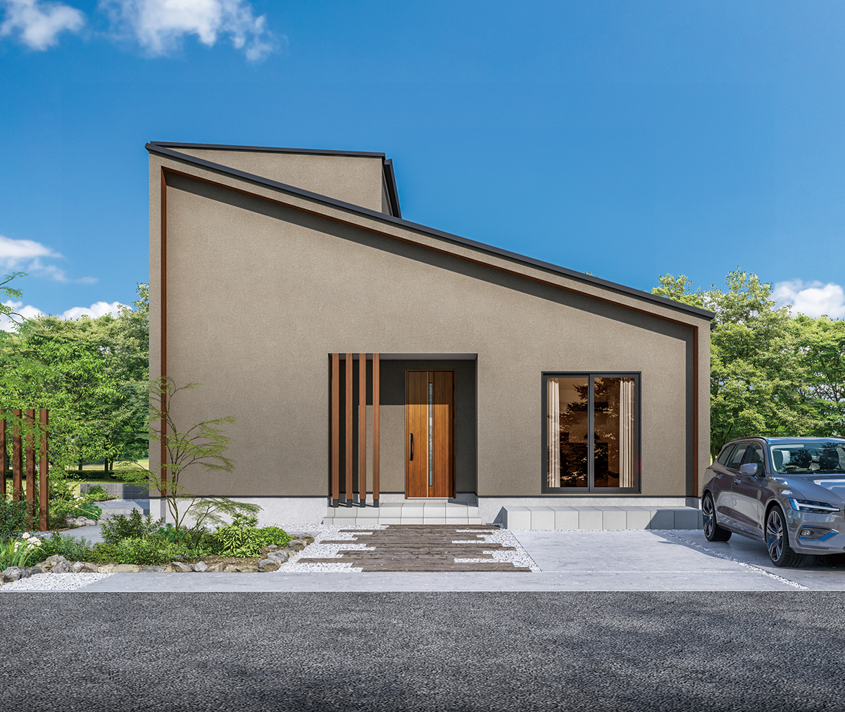 外観：27.43坪 1.5階建て3LDK